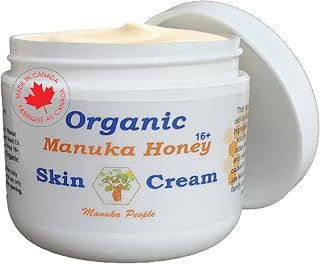 MANUKA PEOPLE organic MANUKA HONEY Skin Cream for Sensitive Dry Skin, Original Formula, Honey Eczema Relief for All AGES, Anti Itch Natural Psoriasis Moisturizer & Eczema Cream for Face and Body, Made in Canada (4 OZ)