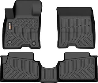 Binmotor-Floor Mats for 2022-2026 2027 Ford Maverick Hybrid | All Weather Heavy Duty Car Floor Liners, Protection Automotive TPE Car Mats, Front & 2nd Row for Maverick Hybrid Accessories