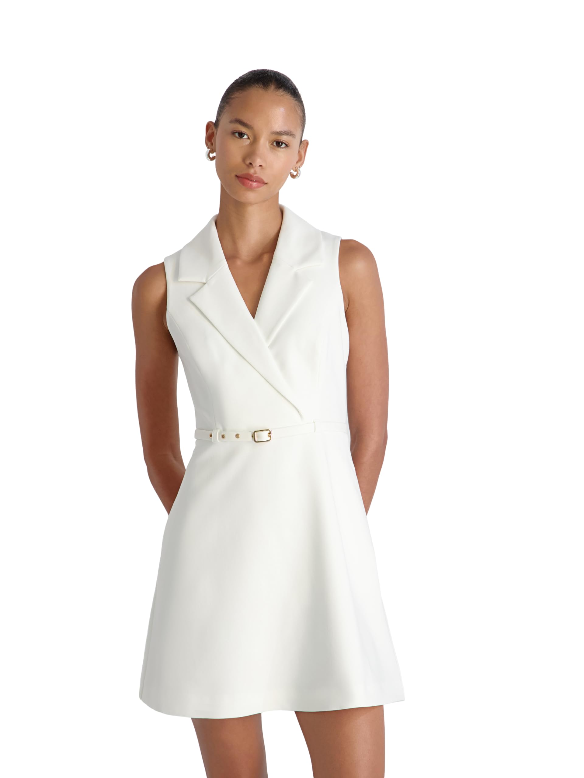 French Connection ドレスAzra Twill Belted Sleeveless Mini Dressレディース