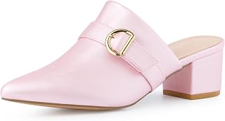 Allegra K Women's Pointed Toe Block Heel MuChauss