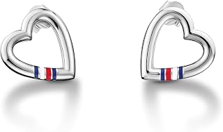 Tommy Hilfiger Jewellery Women's Stainless Steel Heart Shaped Earrings – 2700909
