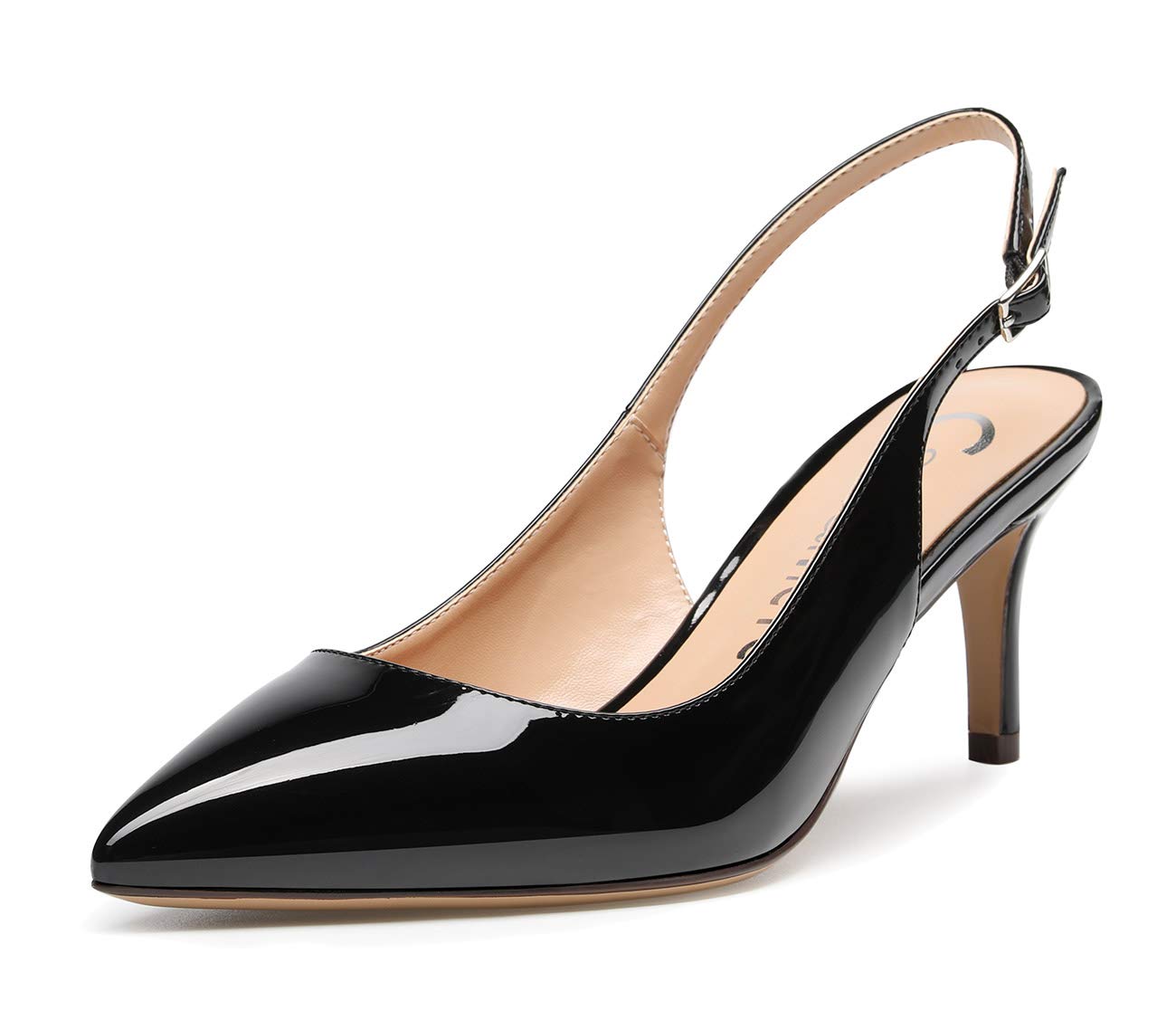 Castamere Mujer Slingback Kitten Tacones Puntiagudos Zapatos de punta redonda Sa