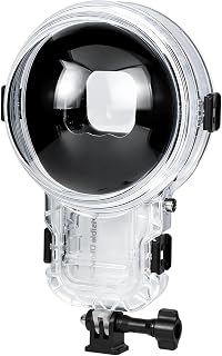 FotStdio Invisible Dive Case Pro for Insta360 X5, Fix Blurry Underwater Footage, Insta 360 X5 Waterproof Housing, 164ft/50m Crystal Clear 360° Video, Anti-Fog & No Distortion