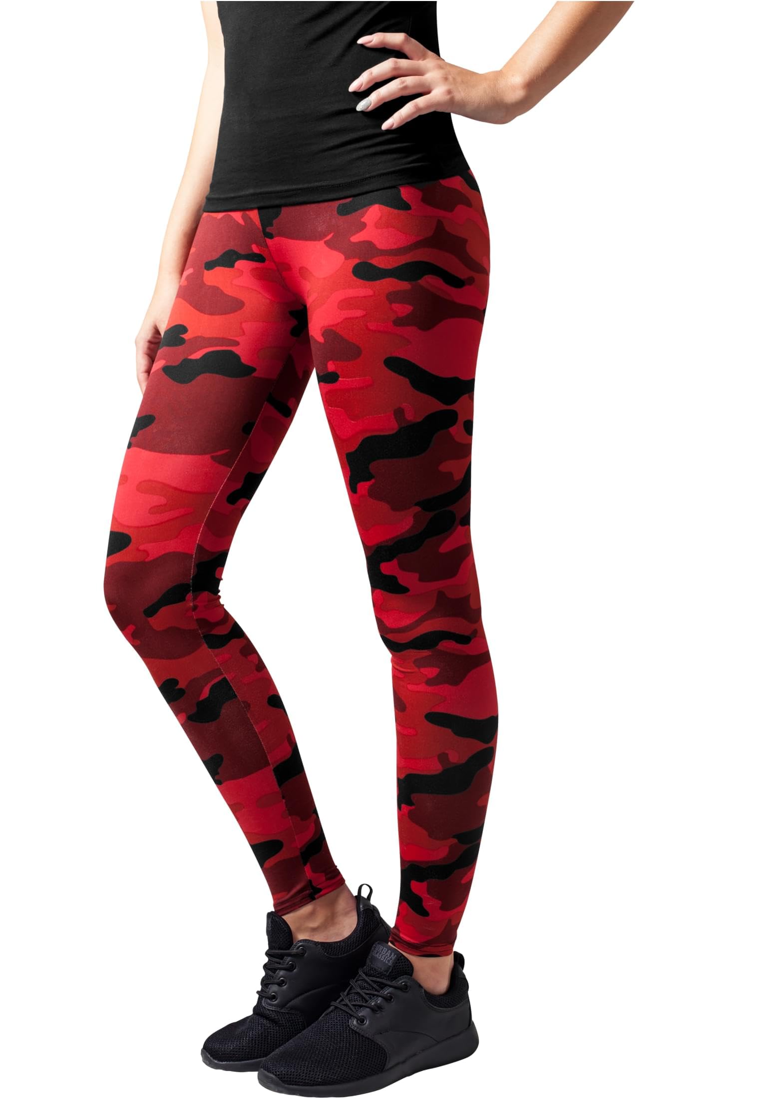 Urban Classics Ladies Camo Women's Leggings Camouflage 91% Polyester, 9% Elastha