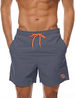 ZOXOZ Men's Swim Trunks with Pocket Surfers Waterproof Quick Dry with Mesh Lining