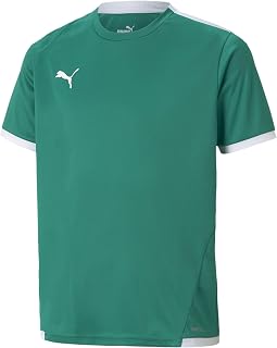 PUMA Kids' TeamLIGA Jersey, Pepper Green White, Large