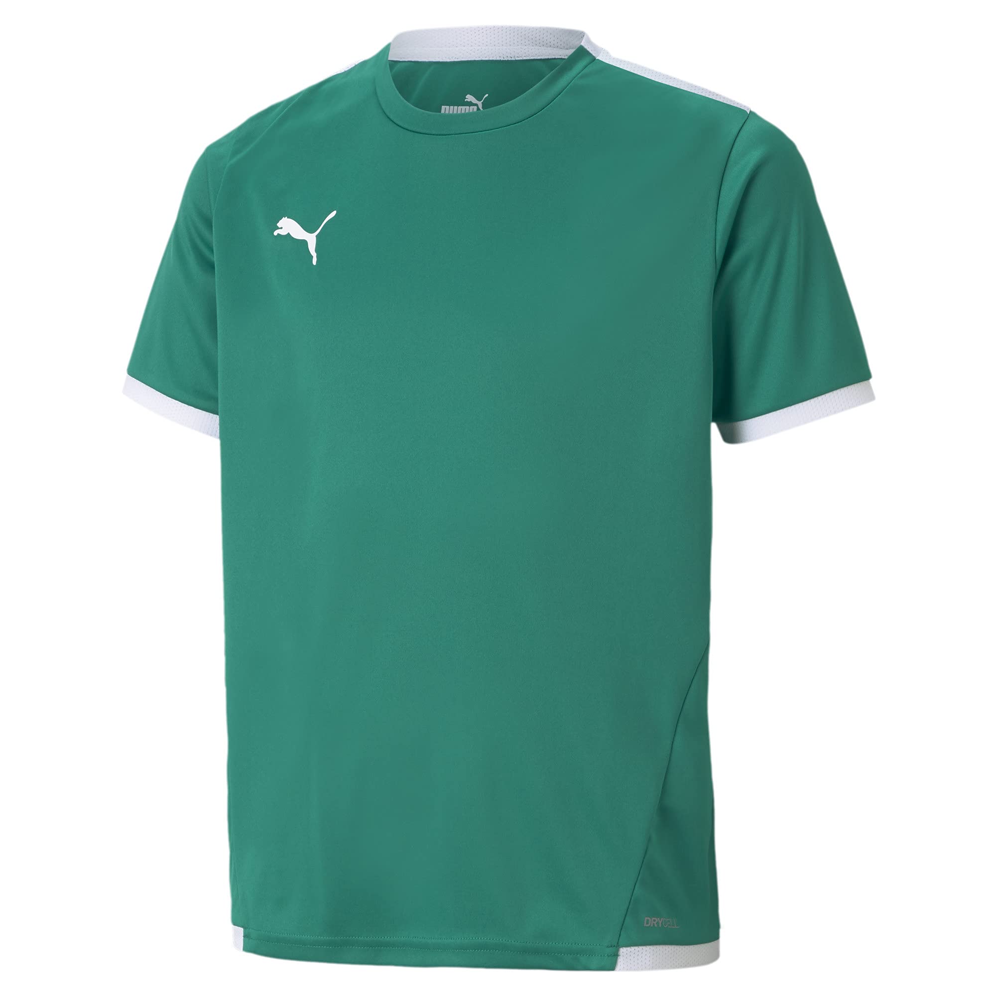 PUMA Kids' TeamLIGA Jersey, Pepper Green White, Large