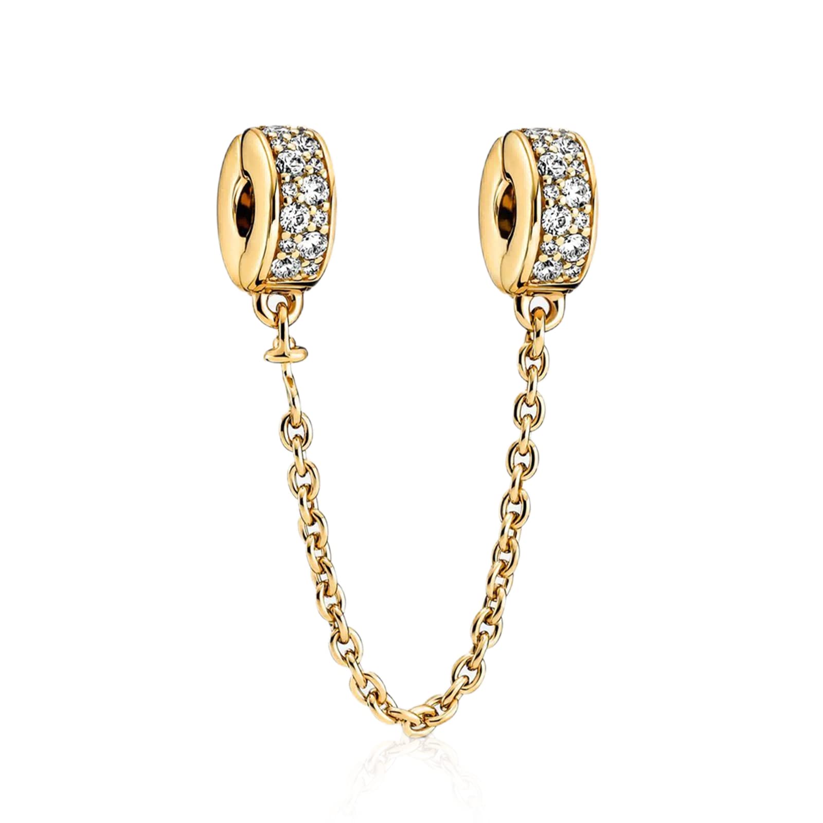 925 Sterling Silver Charm for women Gold Represents Eternity Series Fit Bracelet