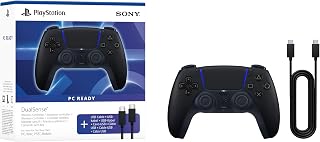 DualSense® Wireless Controller – Midnight Black + USB Cable for PC