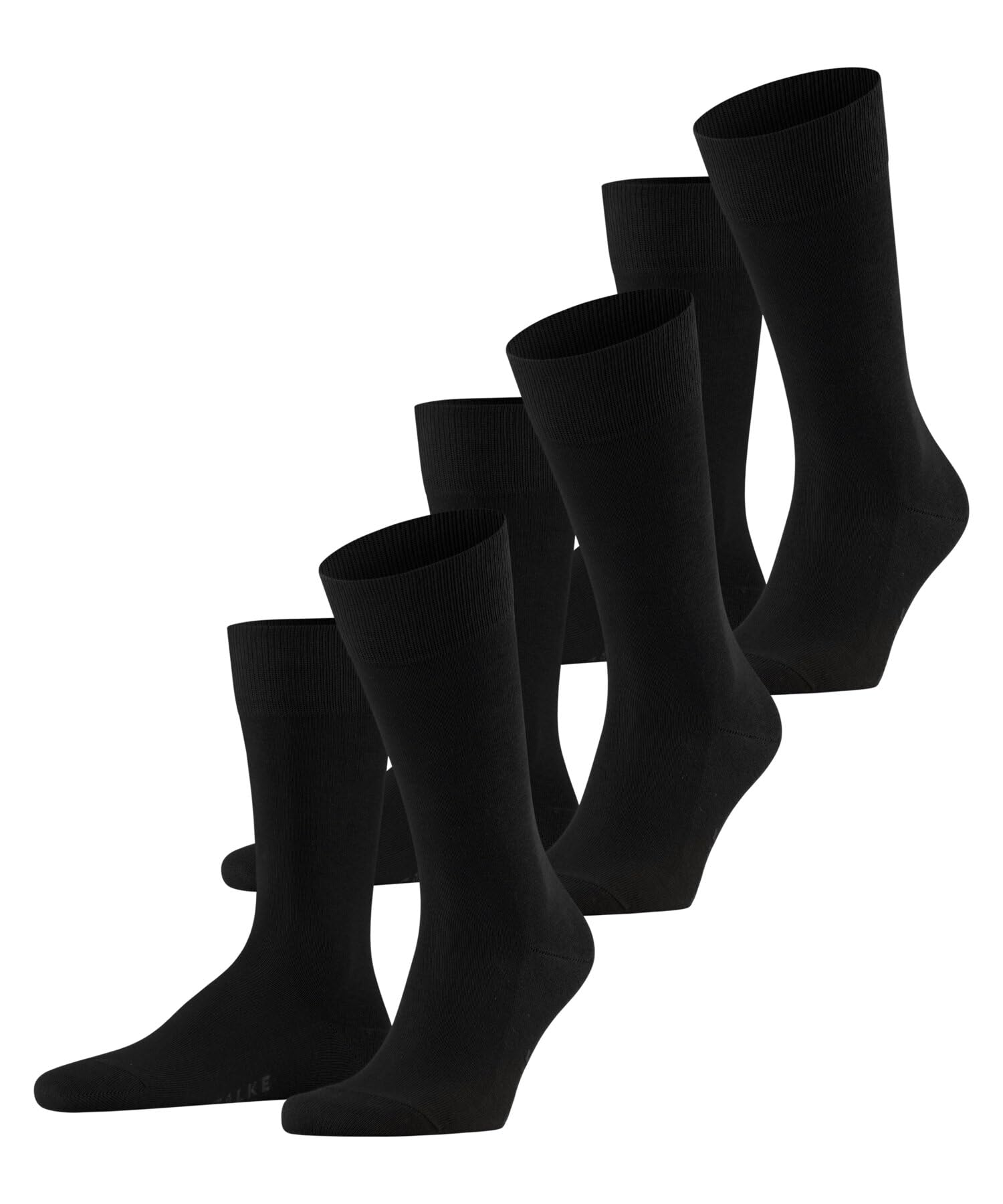 FALKE Men's Airport 3-Pack Breathable Socks Climate Control Anti-Odour Wool Cott