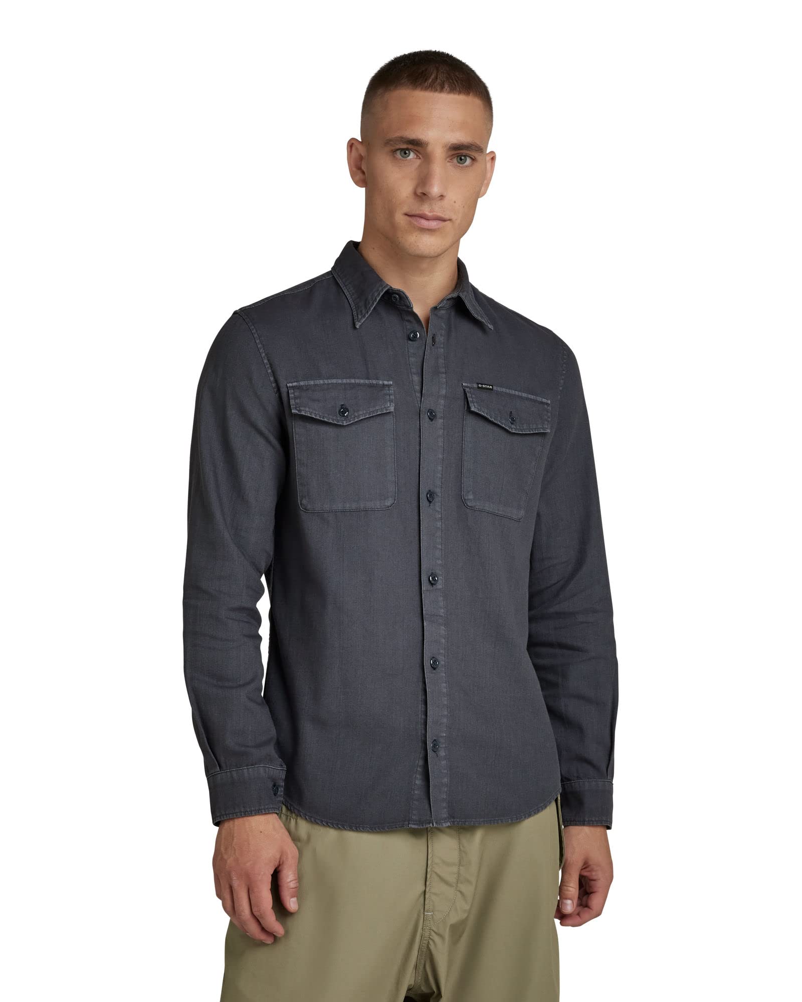 G-Star Men's Marine Slim Long Sleeve Shirt