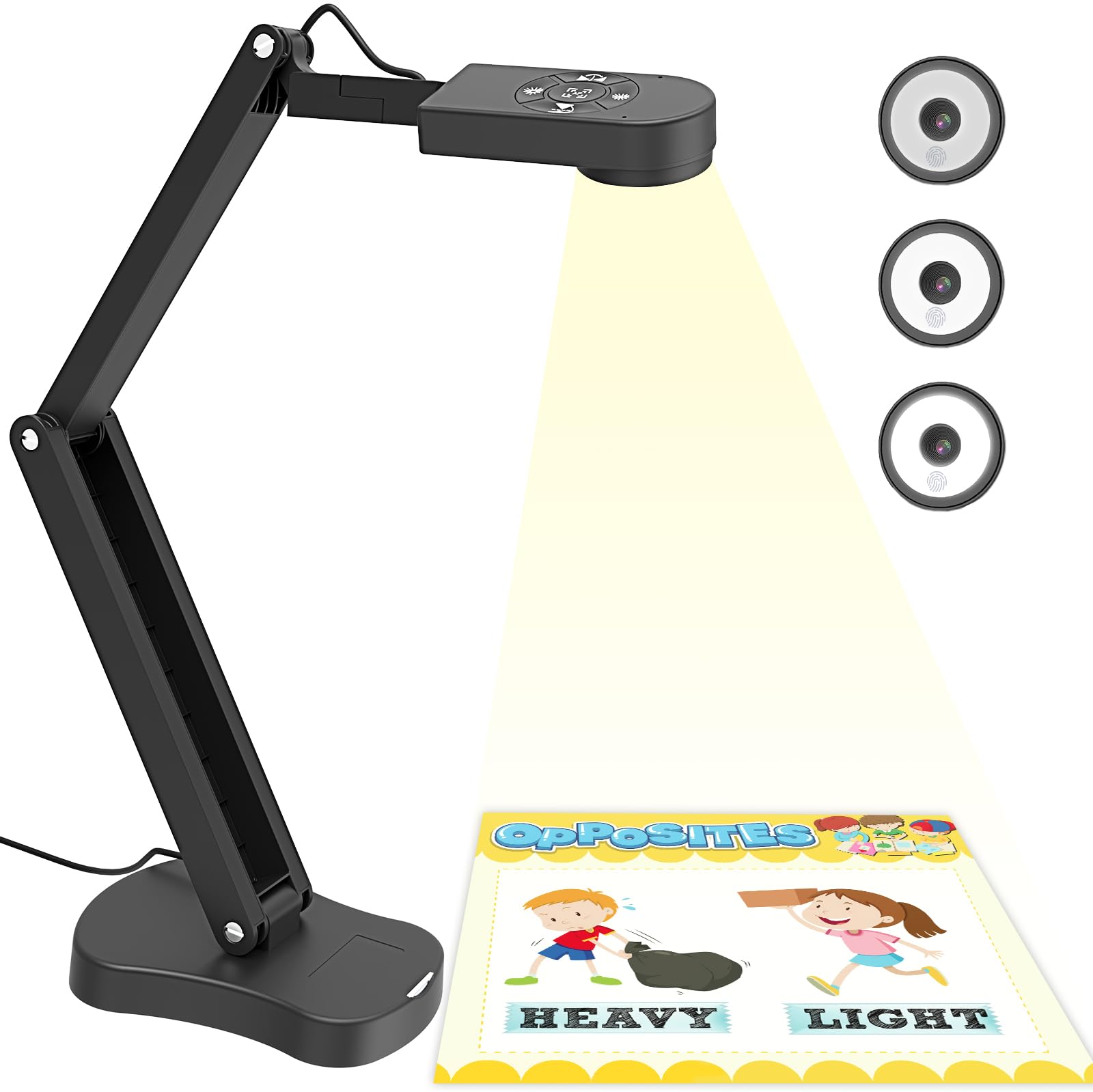 PAKOTOO 8MP USB Document Camera for Teachers and Classroom for A3 A4 Size with D