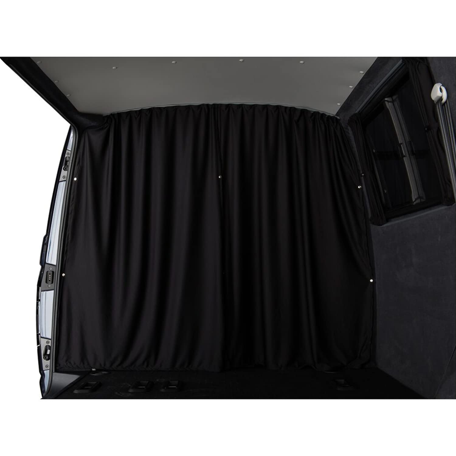 Shore Vans Blackout Curtains Compatible with Vauxhall Vivaro 2001-2020 (Black, C