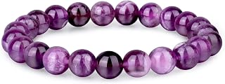 Healing Crystal Bracelet for Women & Men | Natural Gemstone Bead Bracelet | Adjustable Handmade Energy Stone Bracelet | Bracelet for Meditation, Yoga & Daily Wear | Multiple Types