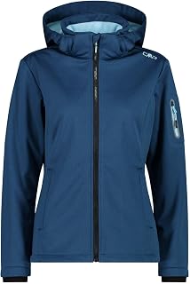 CMP Giacca Donna Cappuccio Zip Giacca in softshell Donna (Pacco da 1)
