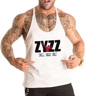 palglg Men's Muscle T-Shirt Sleeveless Athletic Tank Top for Fitness Training