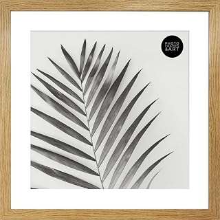 pf+a REAL GLASS Large Square 16x16 For 12x12 Oak Effect Picture Frame