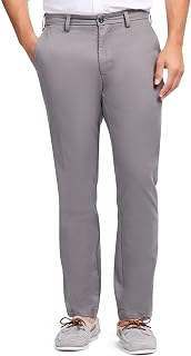 Izod Men's American Chino Flat Front Straight Fit Pant