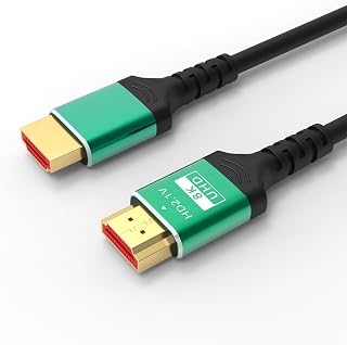 HDMI 2.1 Cable 8K - Ultra High Speed 48Gbps Braided Cord, 8K@60Hz, 4K@120Hz, HDR10, DTS:X, HDCP 2.2/2.3, Compatible with PS5, Roku TV, HDTV, Blu-ray 1.5m (5ft)