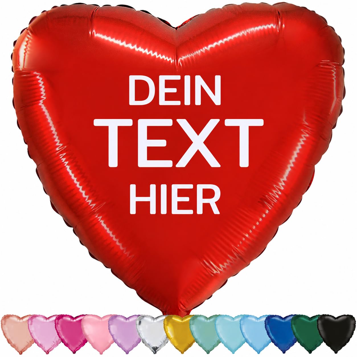 Heart Balloon with Desired Text Personalised Gift Idea Surprise from Almate Shop