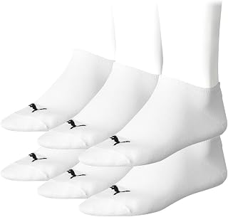 PUMA 6 Pairs Invisible Socks Unisex Mens & Ladies In 3 Colours