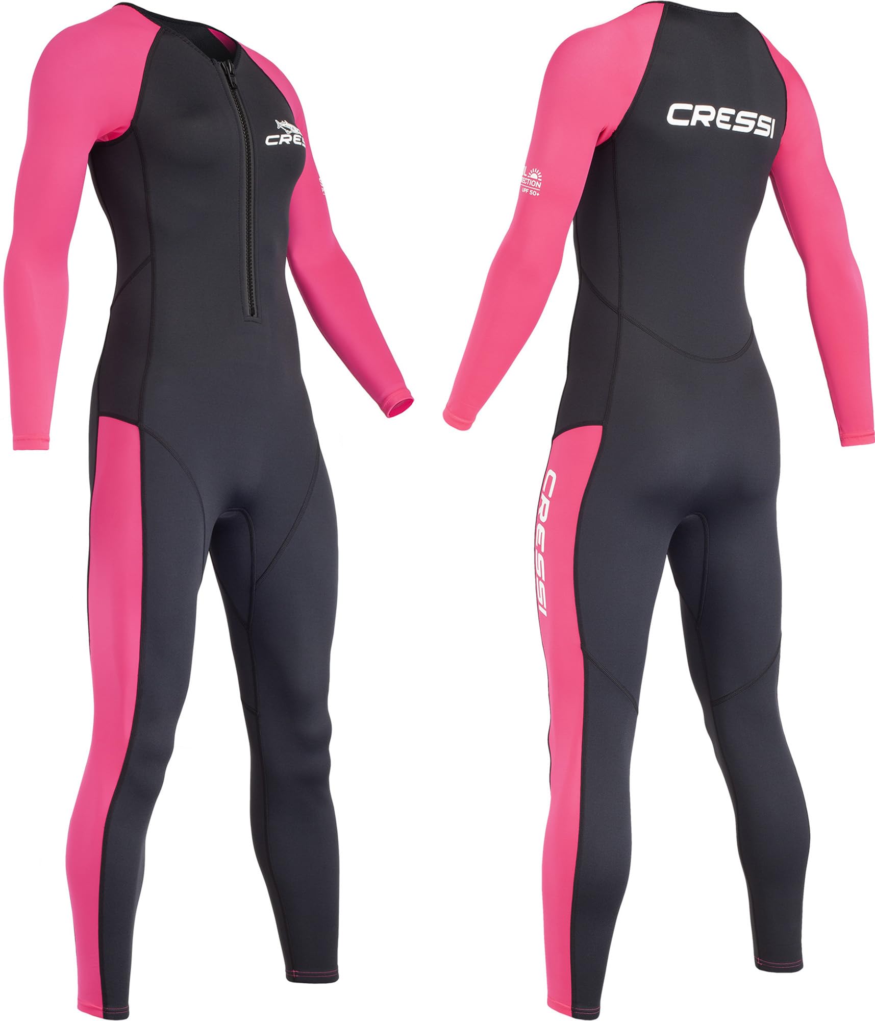 CRESSI Wahoo Monopiece Wetsuit - One-Piece Wetsuit Made of Soft Neoprene 1.5/2 m