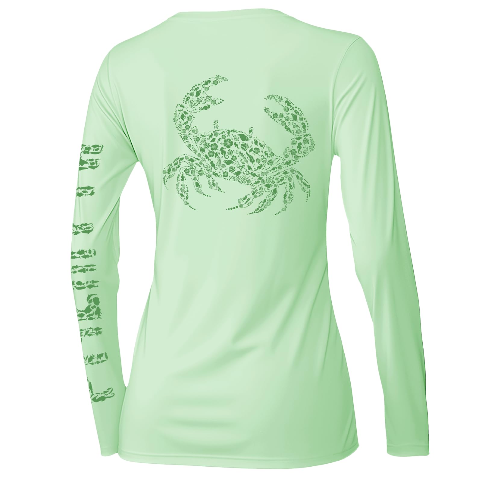 Palmyth Womens Fishing Shirt UPF 50 Sun Protection Long Sleeve T-Shirt