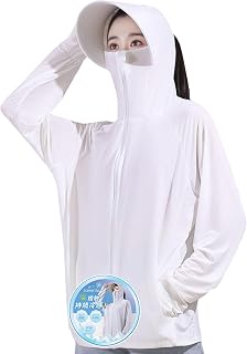Lavento Women's Rash Guard, Hoodie, UPF 50+, Measured, 360° UV Protection, Lasting Cooling Sensation, Rash Hoodie, Swimsuit, UV Protection, Body Cover, Long Sleeves, Large Sizes, With Hood, Finger