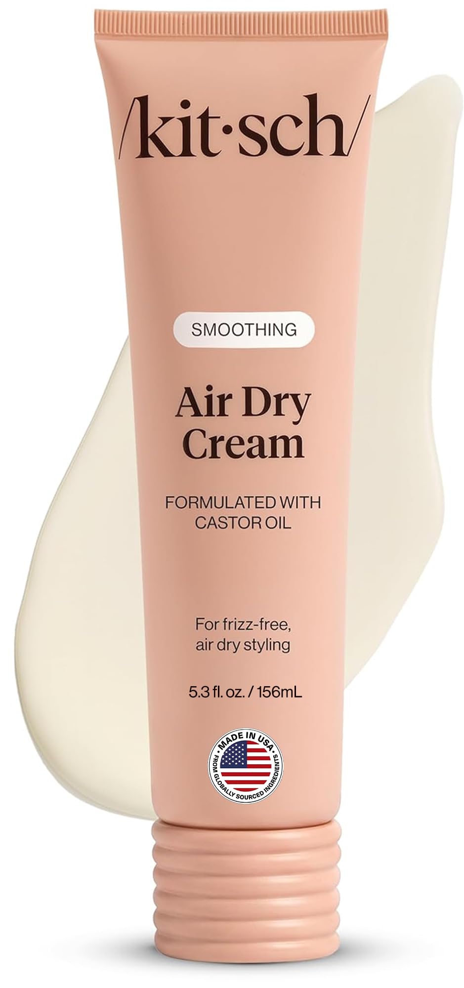 Kitsch Smoothing Air Dry Cream – With Castor Oil &amp; Coconut Oil - 5.3 oz | Fr