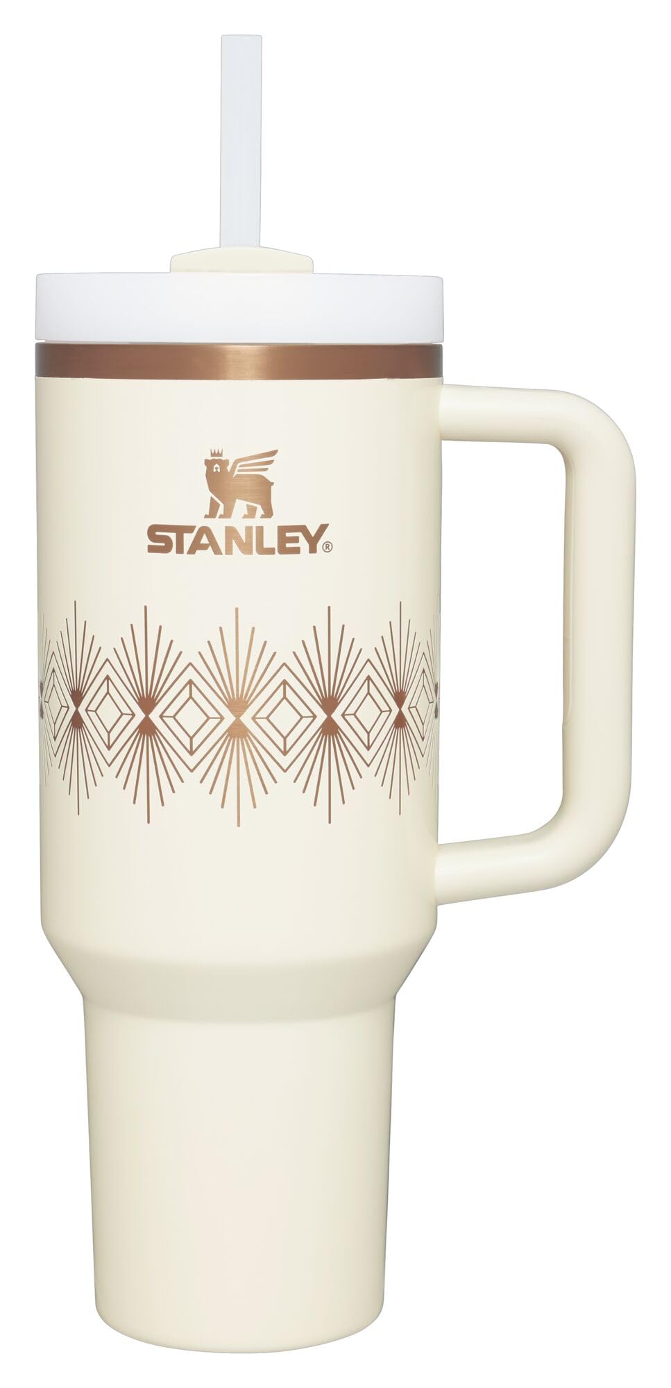 Stanley Quencher H2.O FlowState™ Tumbler 40oz Cream Gloss Deco