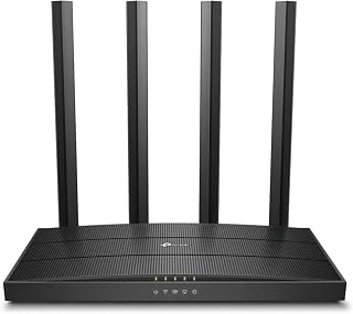 TP-Link AC1200 Gigabit Dual Band WiFi Router (Archer A6) | MU-MIMO Wireless Internet Router, 4 x Antennas, OneMesh and AP Mode, Long Range Coverage