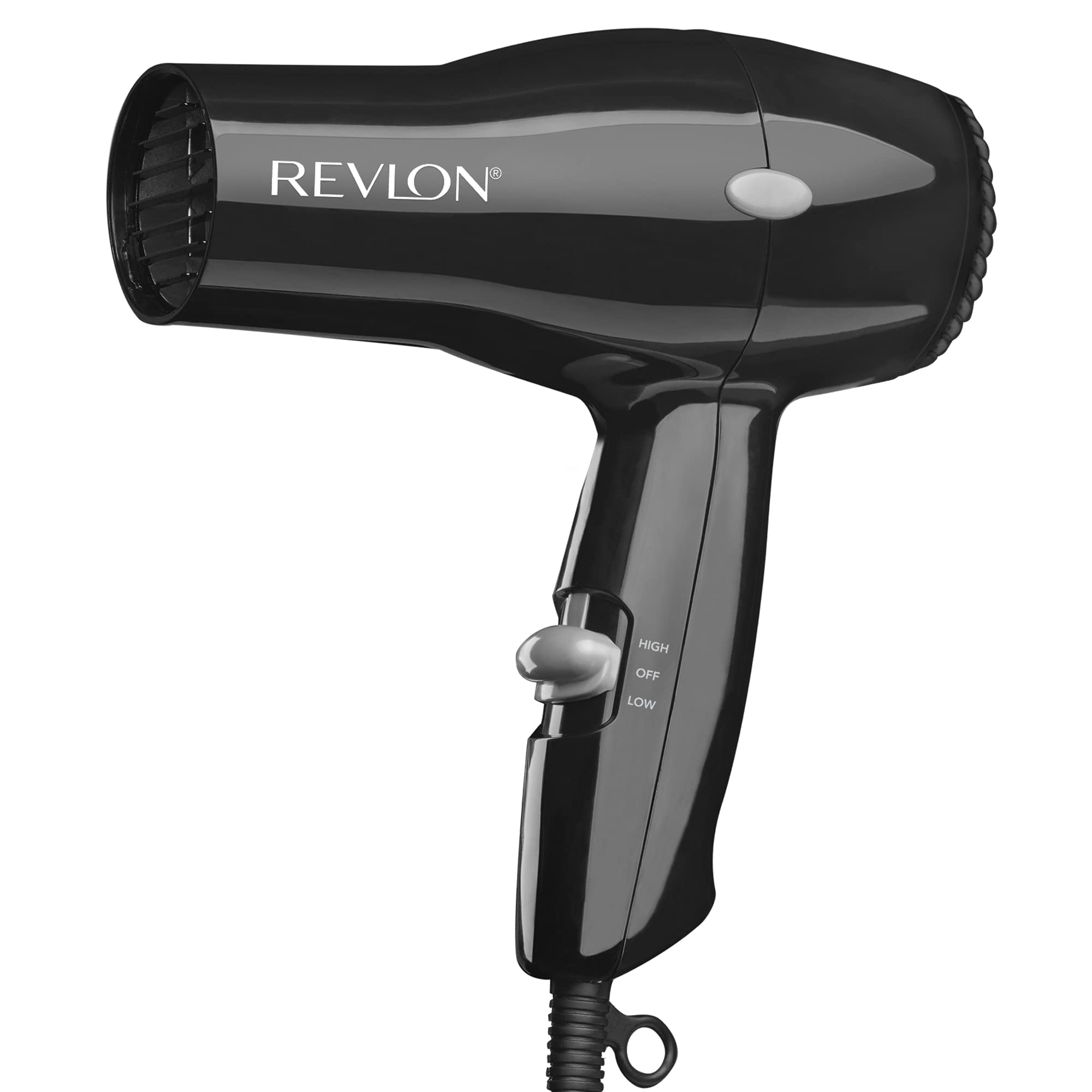 Revlon Compact Hair Dryer | 1875W Lightweight Design, Perfect for Travel, (Black