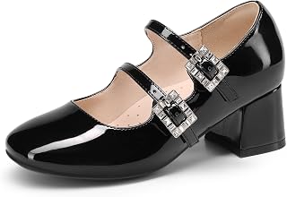 DREAM PAIRS Girls Dress Shoes Mary Jane Double Straps High Heel Easter Wedding Party Church Princess Communion Pumps for Little/Big Kids