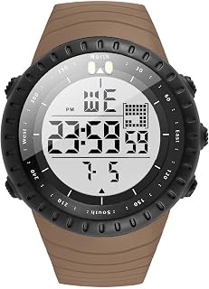 KXAITO Men's Watches Sports Outdoor Waterproof Military Digital Watch Date Multi Function Tactics LED Face Alarm Stopwatch for Men 6256