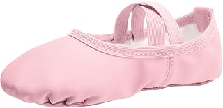 Ballet Shoes for Girls Toddler Soft Leather Full Cowhide Sole Dance