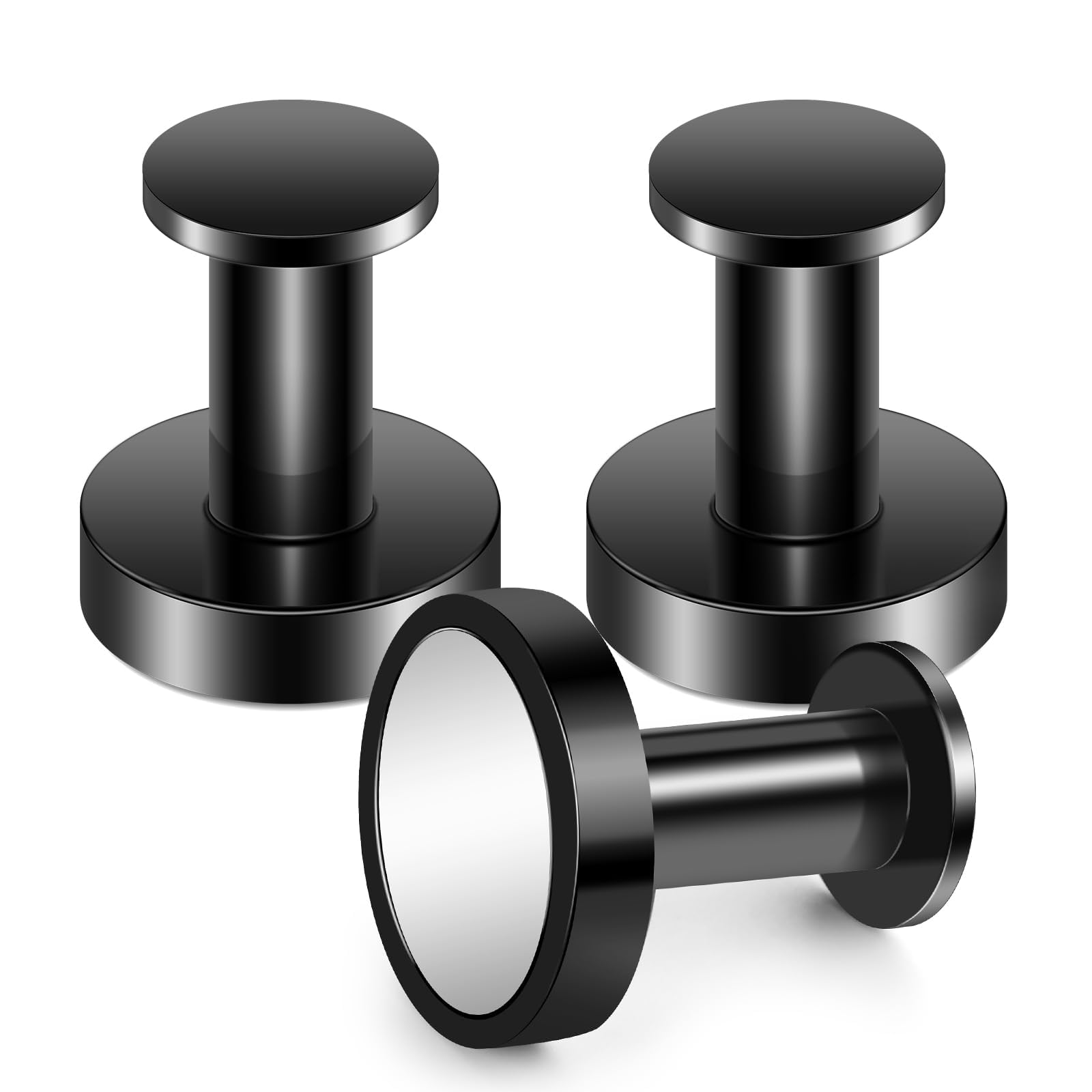 Buelkmag Magnetic Hooks for Cruise Cabins Black 150Lb Magnet Wreath Hanger | Loc