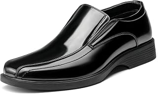 Bruno Marc Men's Elegant Square Toe Loafers