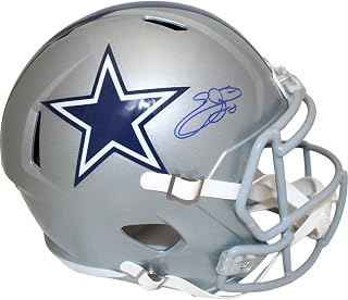 Emmitt Smith Autographed/Signed Dallas Cowboys F/S Helmet Beckett 47652