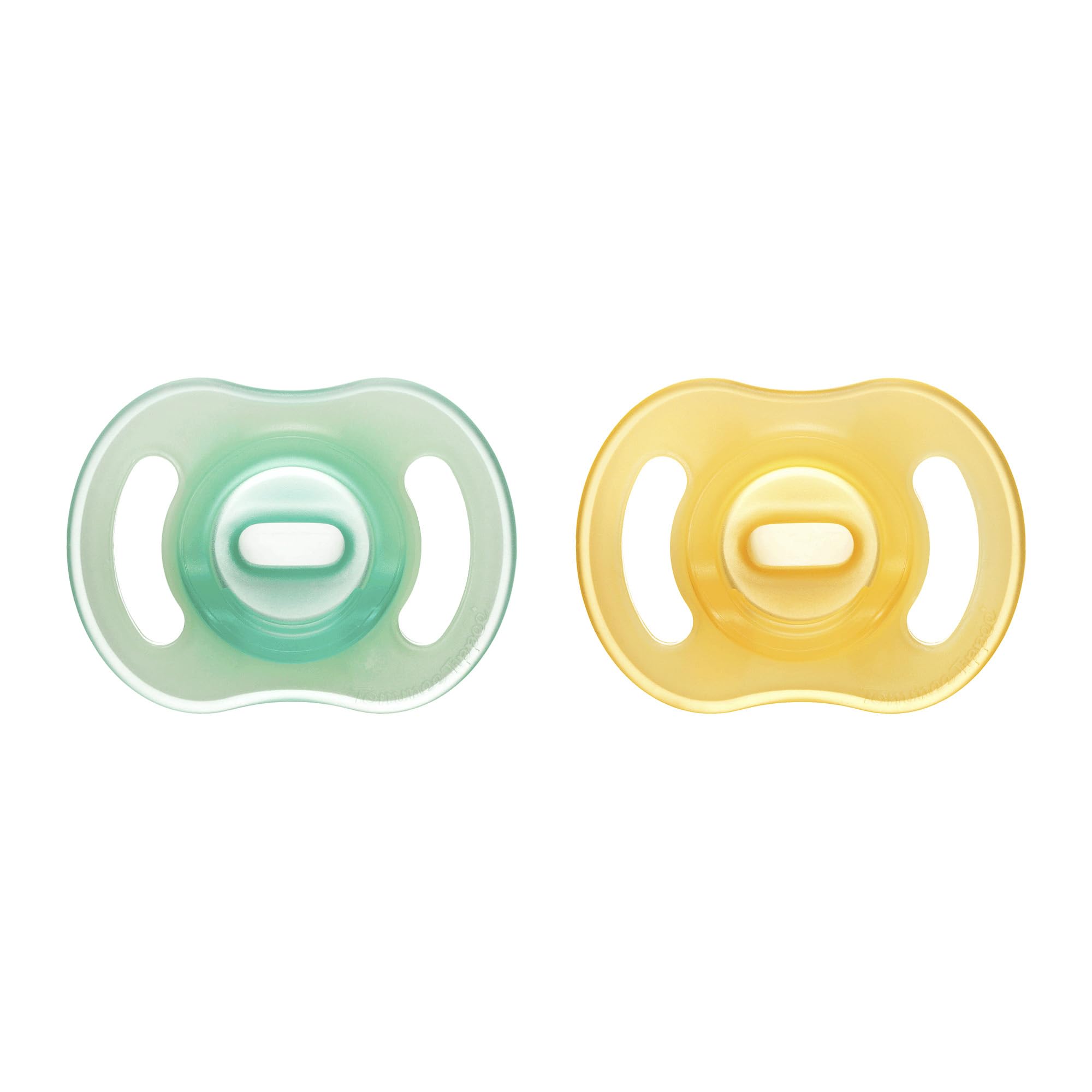 Tommee Tippee Ultra-Light StayPut Night Glow Soother 0-6m Pack of 2 | Lightweigh