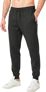 RIPT Men's Fleece Jogging Bottoms - Joggers with Drawstring, Cuffs and Pockets, Soft Tracksuit Bottoms for Gym Fitness and Loungewear