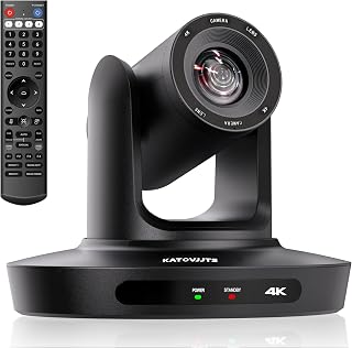 PTZ Camera 4K UHD with 10X Optical Zoom,Video Conference Room Camera,Live Streaming for Church Worship,USB HDMI IP POE Work with Vmix,Zoom,OBS,YouTube,Facebook Livestream