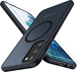 Mobile Phone Case for Samsung Galaxy S20 FE Magnetic Case with Protective Film [With Magsafe] Mobile Phone Case for Samsung Galaxy S20 FE 4G/5G Case Magnetic Anti-Fingerprint Matte Hard Case Cover for Galaxy S20 FE