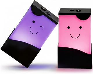 Telepathy Friendship Lamps, Set of 2 (Light Only, Set of 2) | Long Distance Touch Lamps, Light & Voice Messages, Wi-Fi Enabled, 250+ Colours, No Subscription
