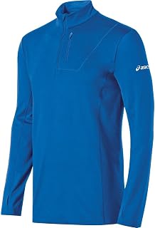 ASICS Men's Team 1/2 Zip Long Sleeve Top, Royal, X-Large