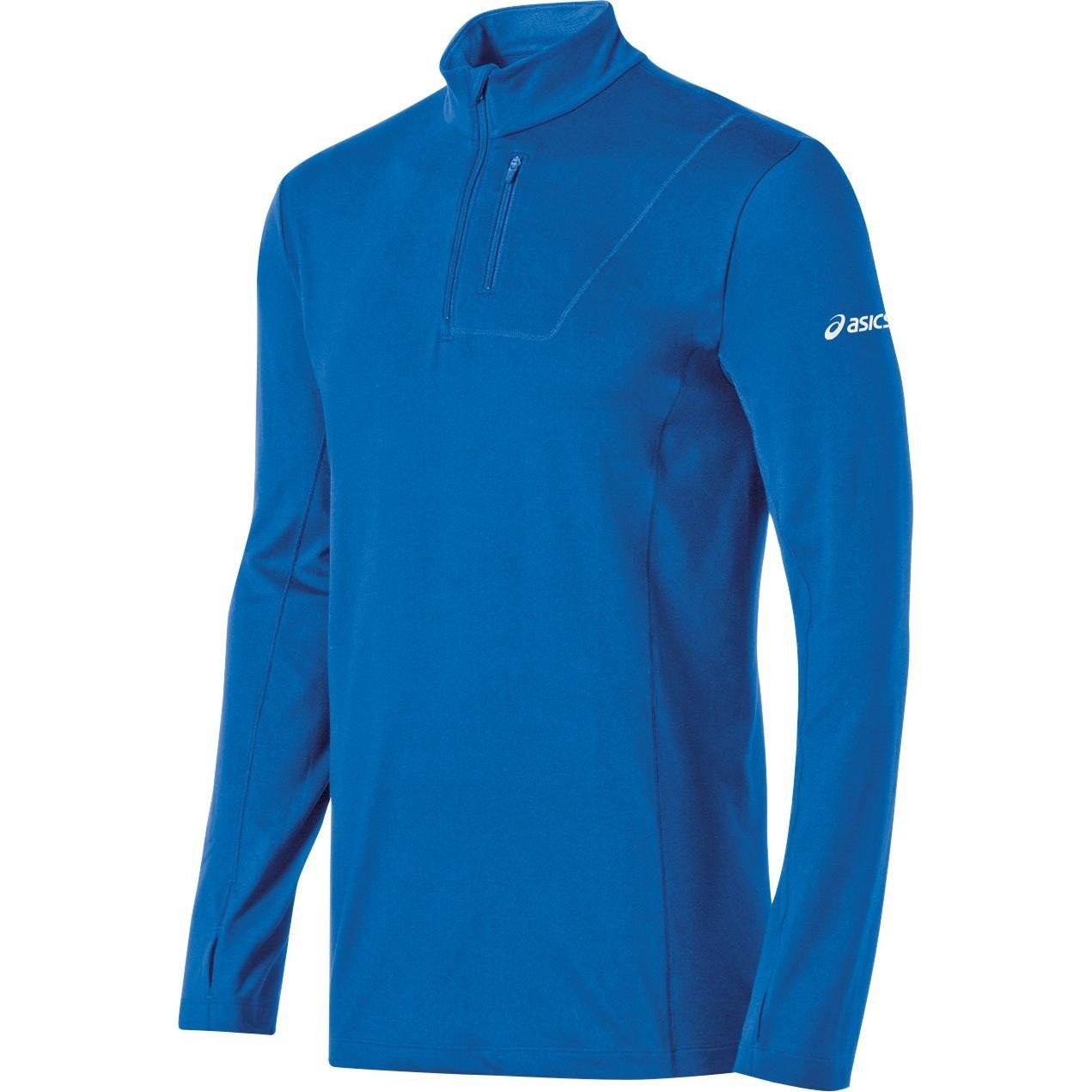 ASICS Men's Team 1/2 Zip Long Sleeve Top, Royal, X-Large