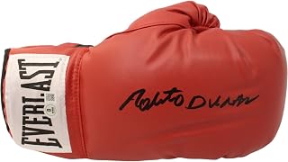 Roberto Duran Autographed/Signed Red Right Boxing Glove Beckett