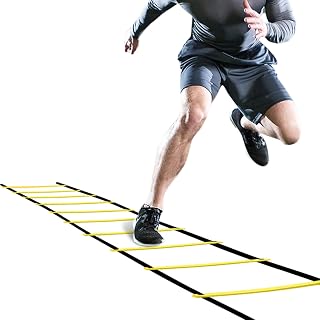GHB Pro Agility Ladder 12 Rung 20ft | Agility Training Ladder Speed Training Equipment with Carrying Bag