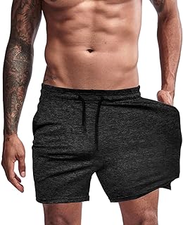 Men's Athletic Shorts 5 Inch with Pocket Lightweight Workout Training Shorts Quick Dry,Hight Stretch