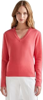 United Colors of Benetton 1002D4488 Women's V-Neck Sweater (1 Pack)