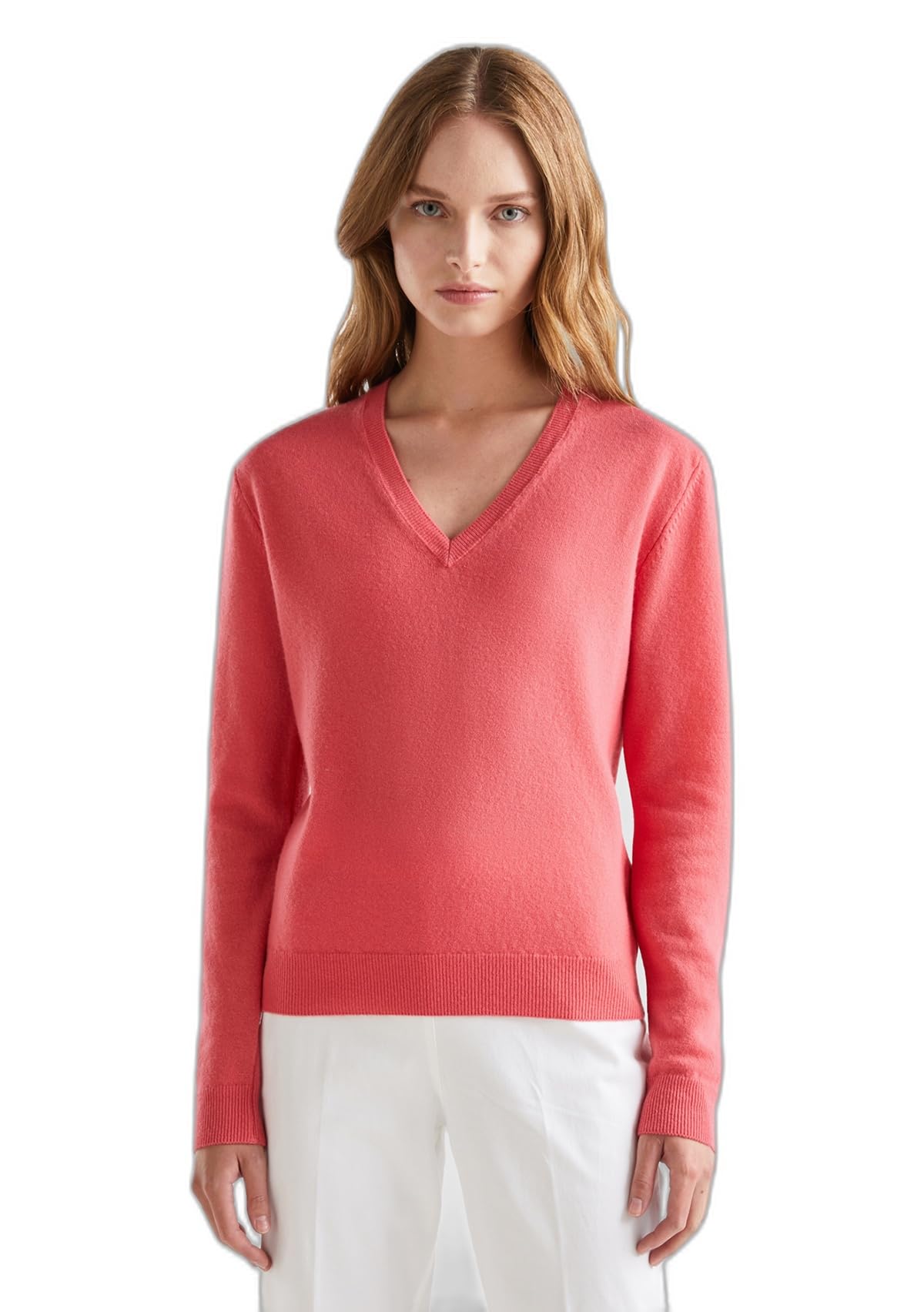 United Colors of Benetton 1002D4488 Women's V-Neck Sweater (1 Pack)